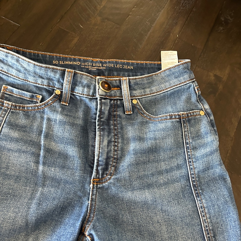 Chico’s High Rise Wide Leg Utility Jean - Picture 7 of 9